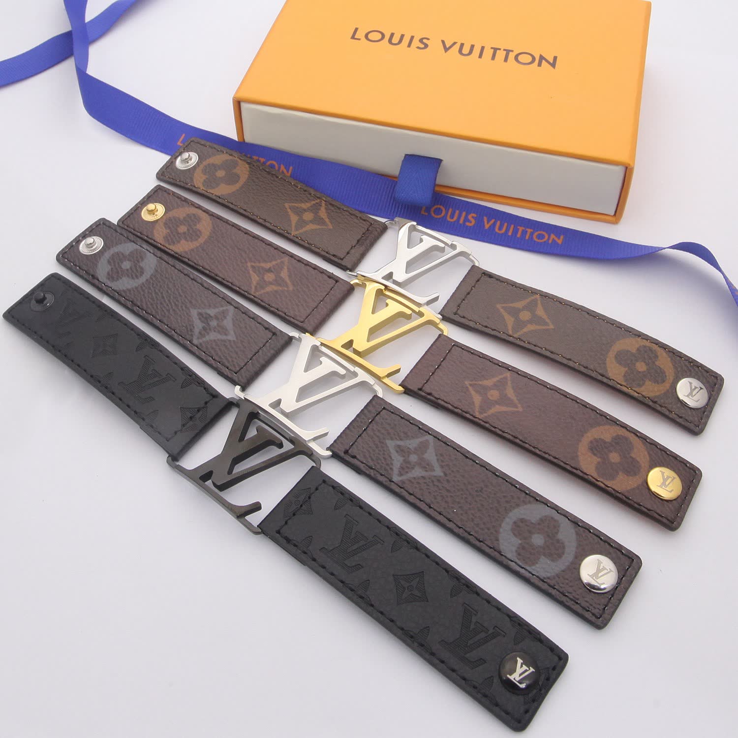 Louis Vuitton Monogram Leather Bracelet